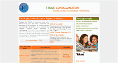 Desktop Screenshot of etudeconsommateur.com