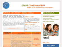 Tablet Screenshot of etudeconsommateur.com